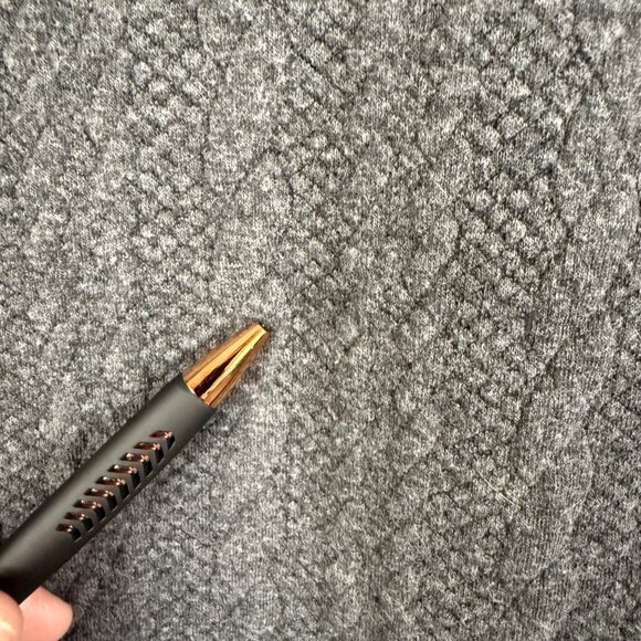 Maurices Womens Button-Detail Mock Neck Sweater Medium Gray & Burgundy Long Slee - Picture 9 of 16